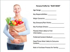 buyer persona example of a busy mom